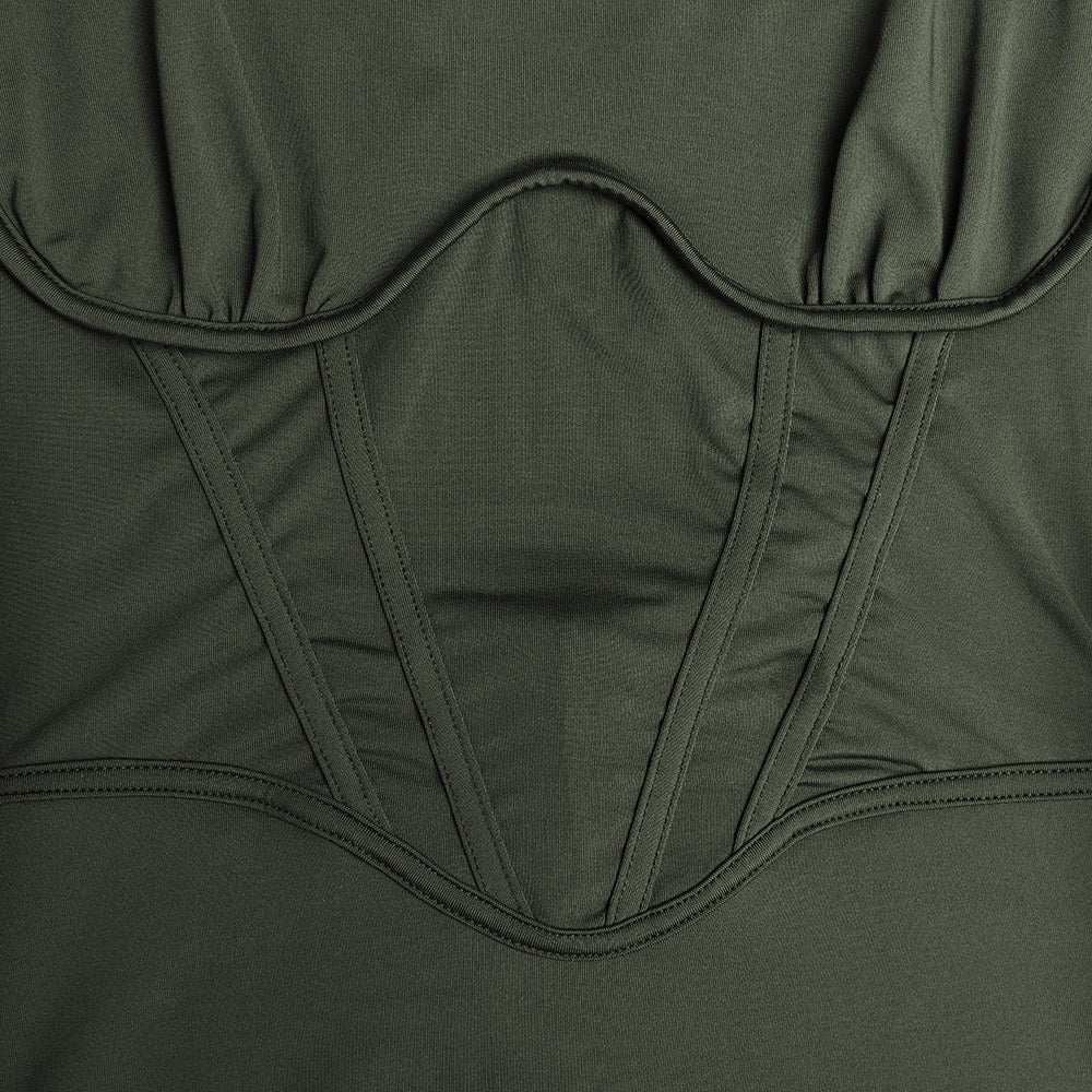 Mini dress with corset design - Ofri