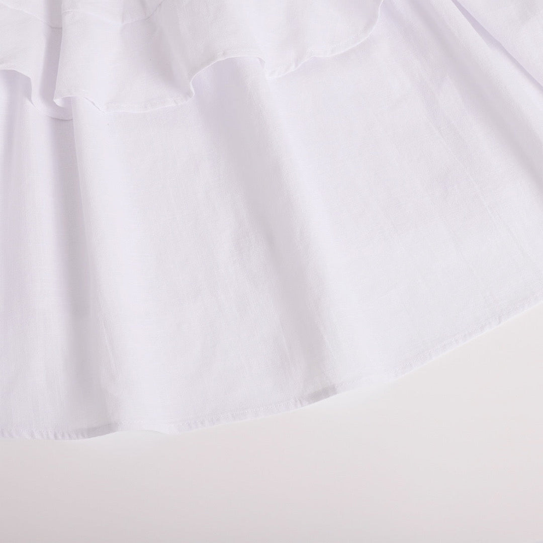 Mini Dress with Tiered Ruffle and Shoulder Tie - DANIELLA