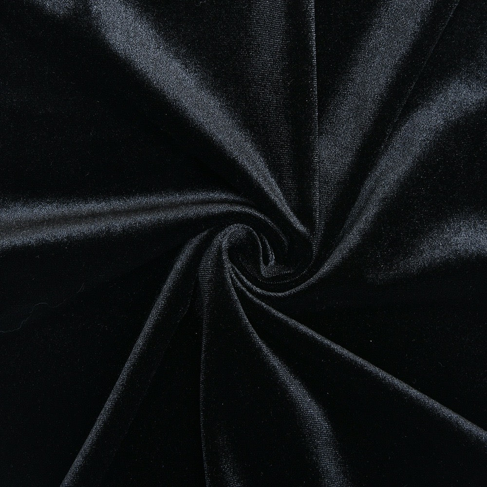 Elegant velvet maxi dress with chiffon design - Michaela