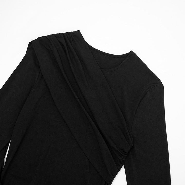 Mini Dress with Pleats and Train - PHINIX
