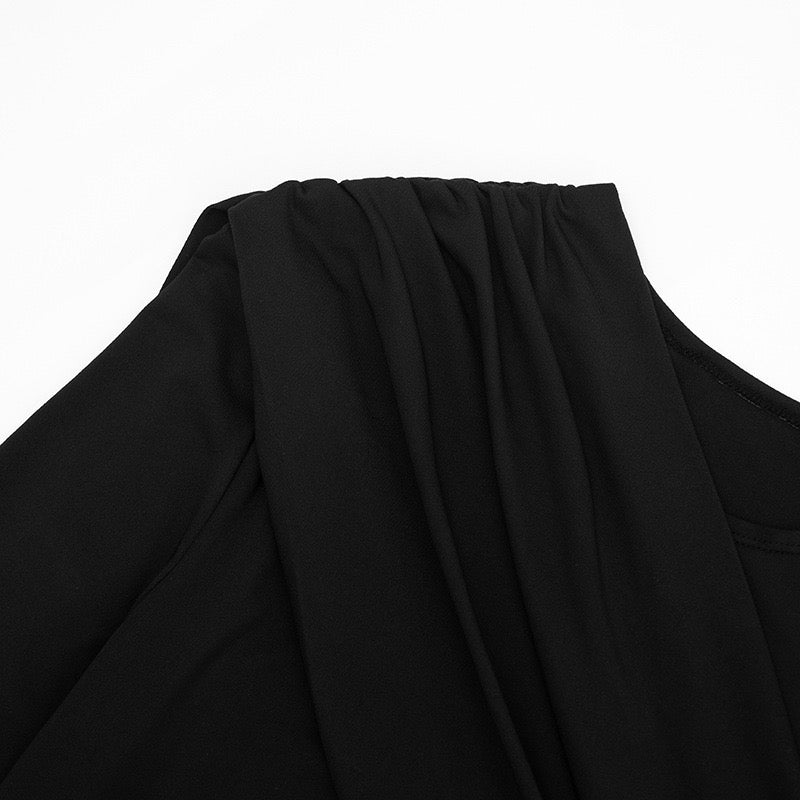 Mini Dress with Pleats and Train - PHINIX