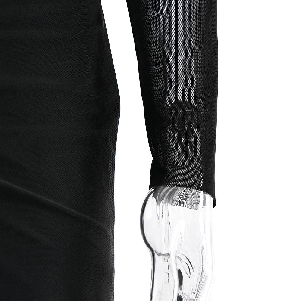 Maxi dress with ruching and chiffon design - Tzofia