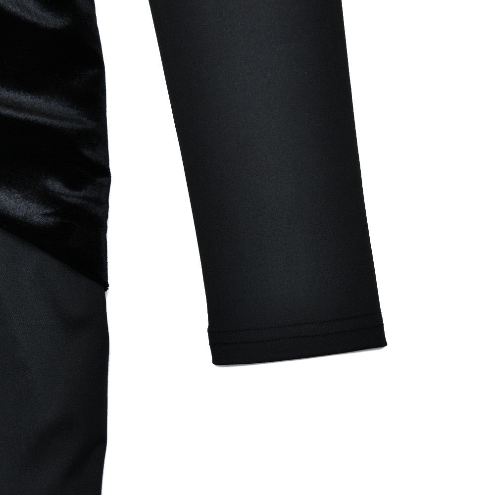 Maxi Dress with Velvet Ruching Decoration - Sela