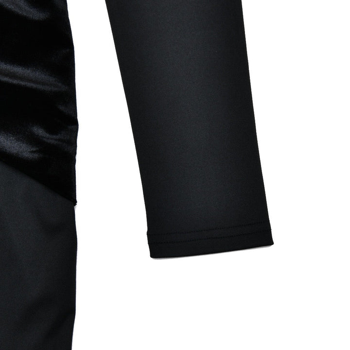 Maxi Dress with Velvet Ruching Decoration - Sela