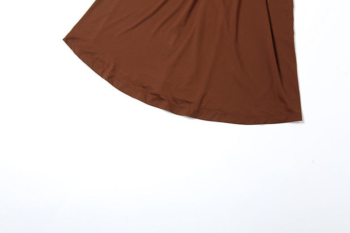 Elegant maxi turtleneck dress with ruching and open back design - DALIA