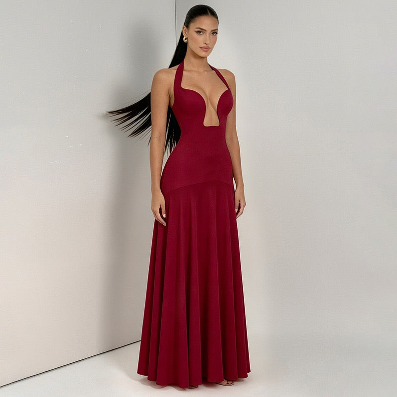 Open-back maxi dress – YAHELIA