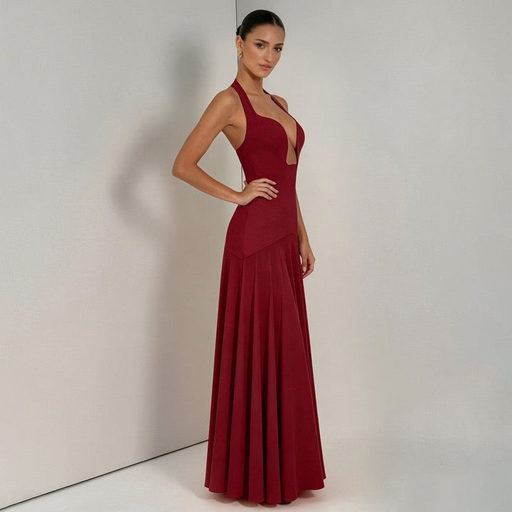 Open-back maxi dress – YAHELIA