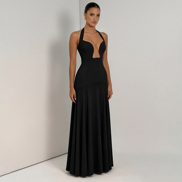 Open-back maxi dress – YAHELIA