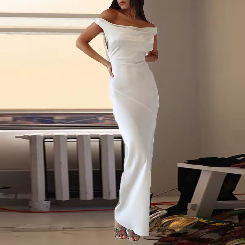 Satin Maxi Dress - Elite