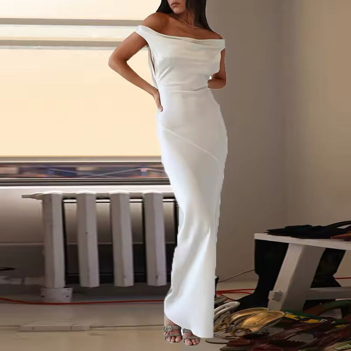 Satin Maxi Dress - Elite