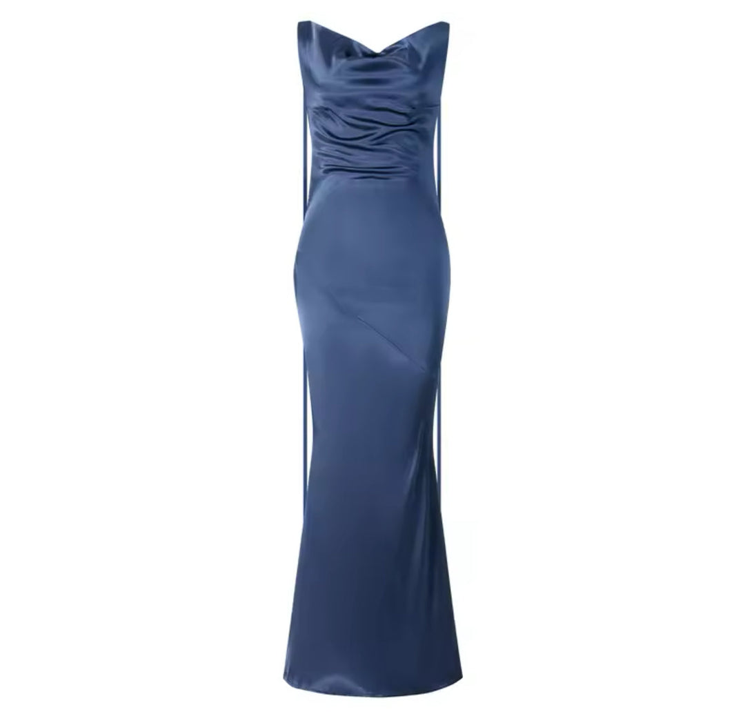 Satin Maxi Dress - Elite
