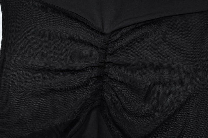Maxi dress with mesh design - TANOR