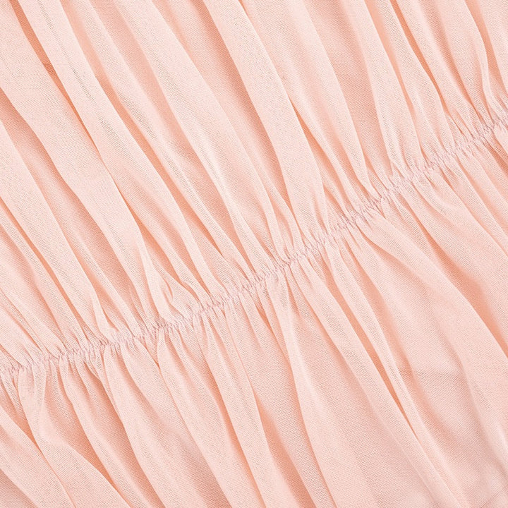 Strapless mini dress with pleat detailing – Romily