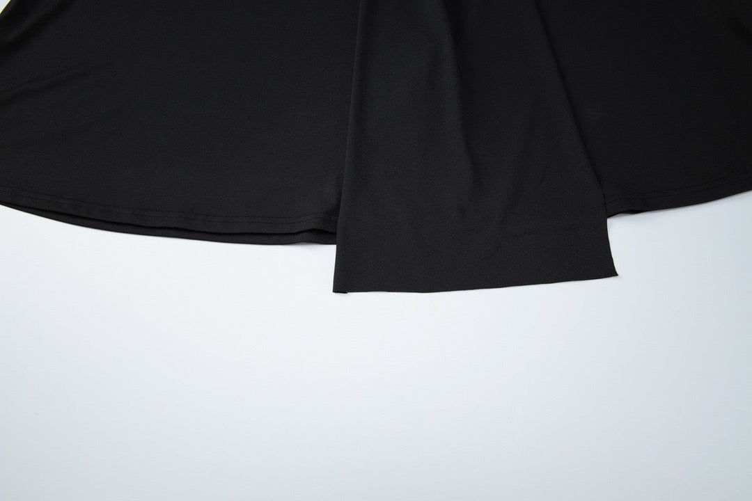 Genia - Midi dress with a halter tie and open back