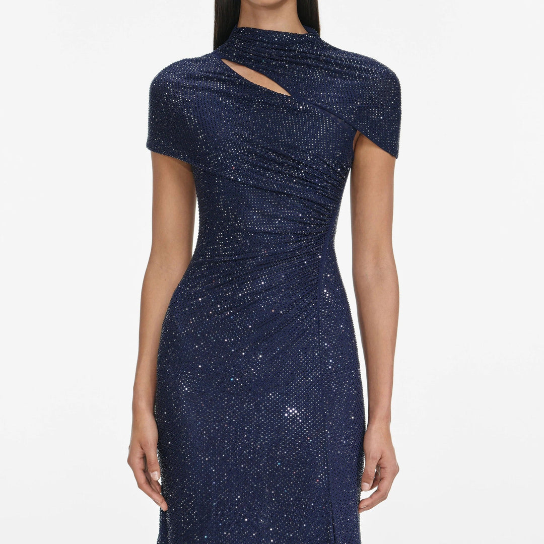 Maxi Dress with Shiny Rhinestone Design - Noelle