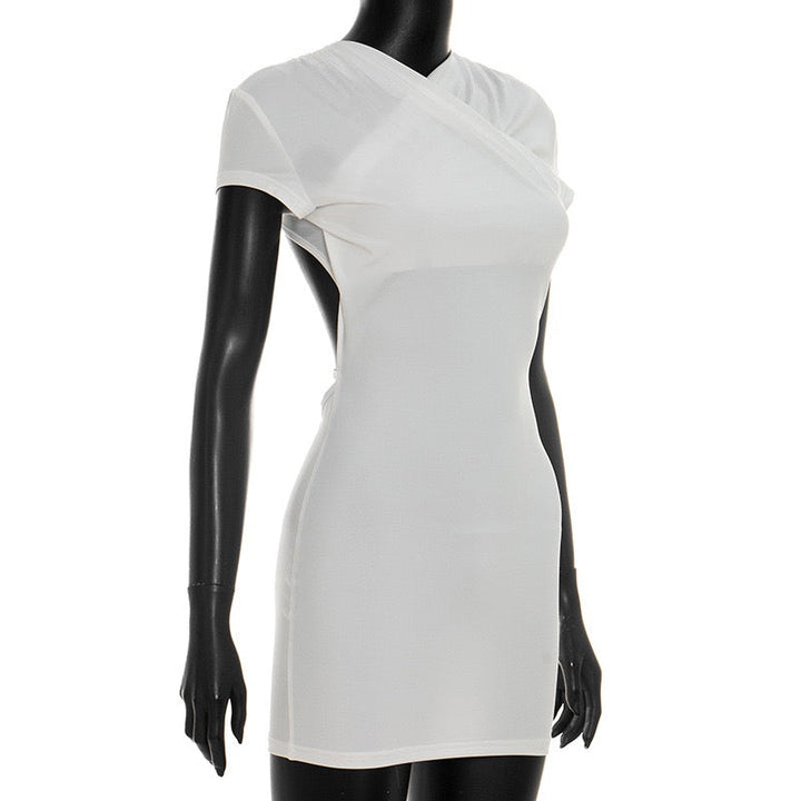 Fitted open-back mini dress – Yaz