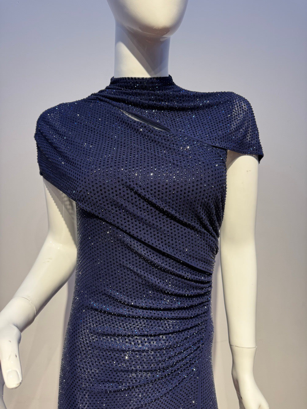 Maxi Dress with Shiny Rhinestone Design - Noelle
