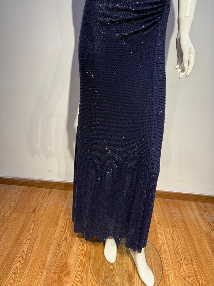 Maxi Dress with Shiny Rhinestone Design - Noelle