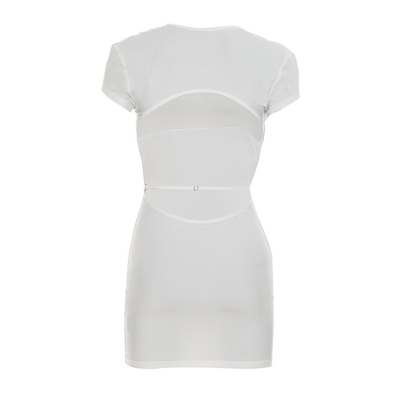 Fitted open-back mini dress – Yaz