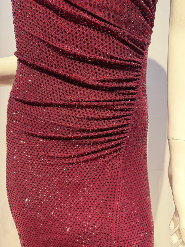 Maxi Dress with Shiny Rhinestone Design - Noelle