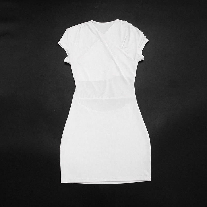 Fitted open-back mini dress – Yaz
