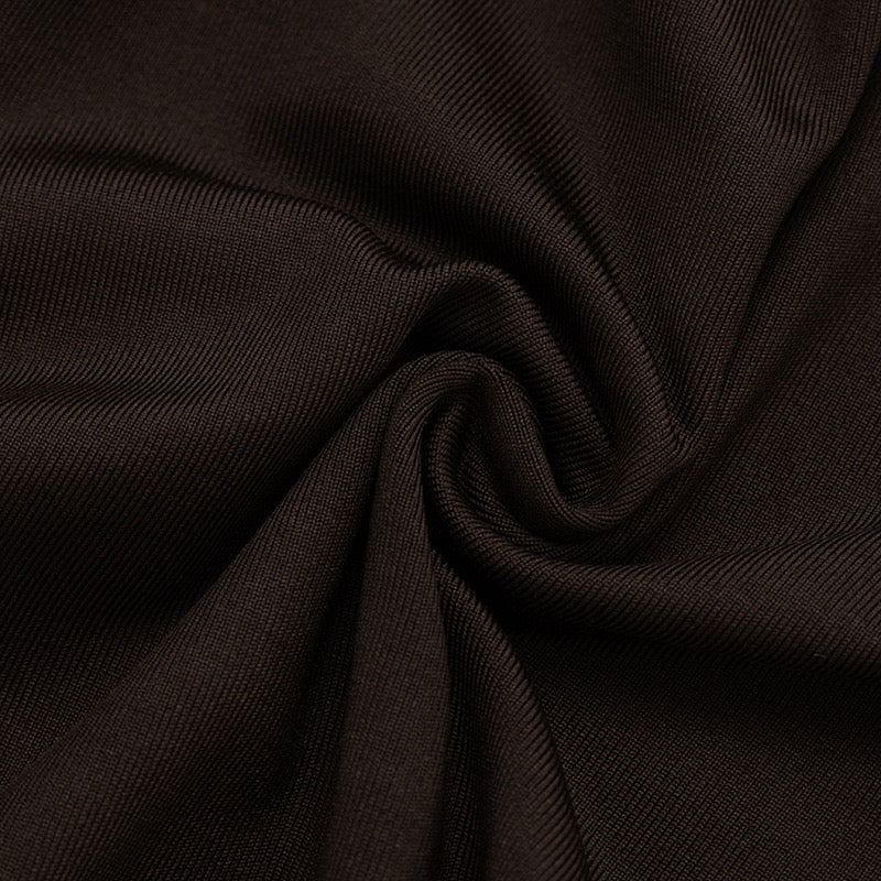 Fitted ruched mini dress with an open back – HILI