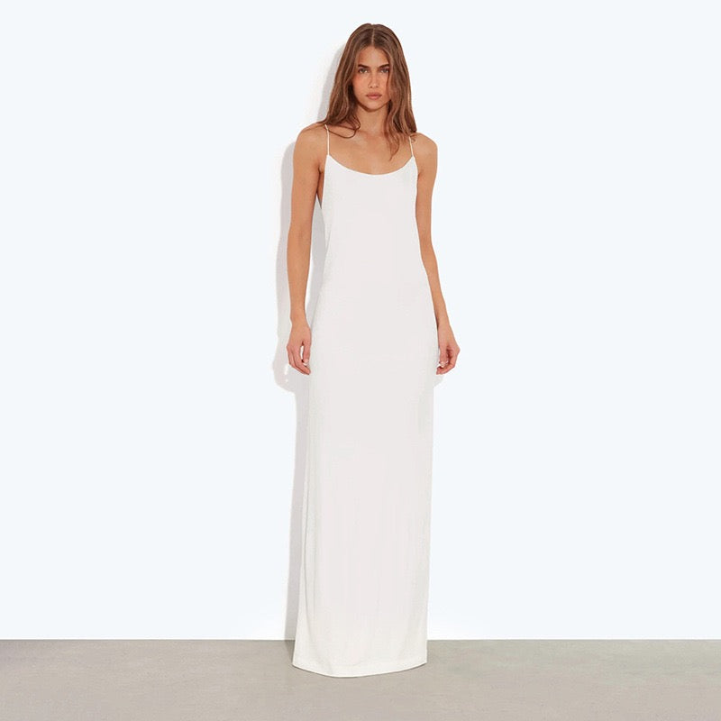 Open-back maxi dress – YALINA
