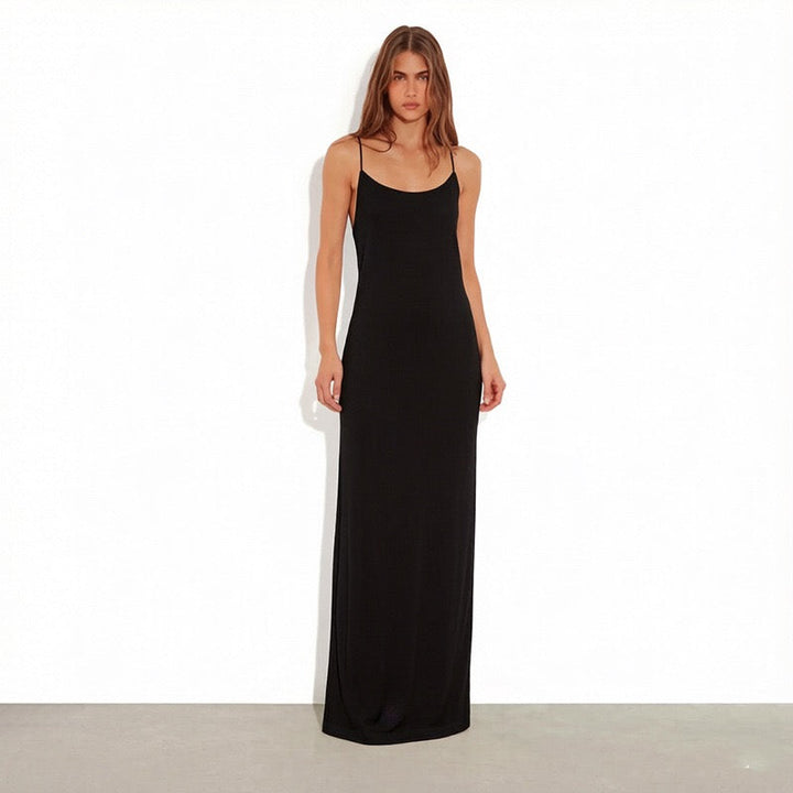 Open-back maxi dress – YALINA