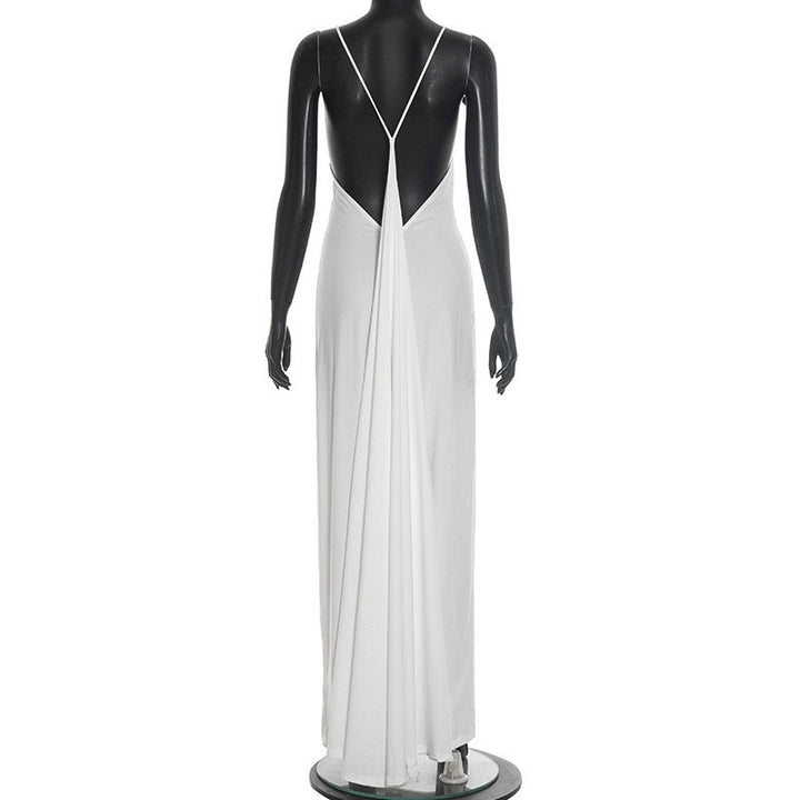 Open-back maxi dress – YALINA