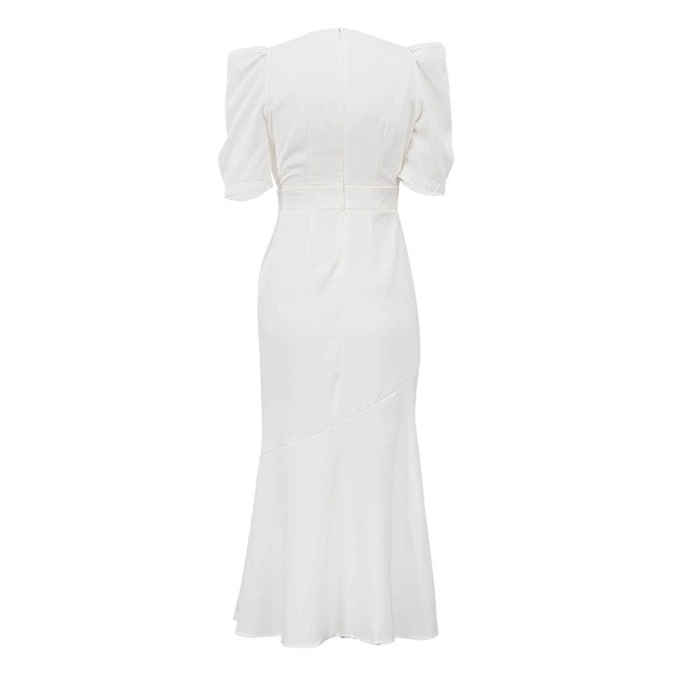 Midi dress with button embellishments – Tallinn