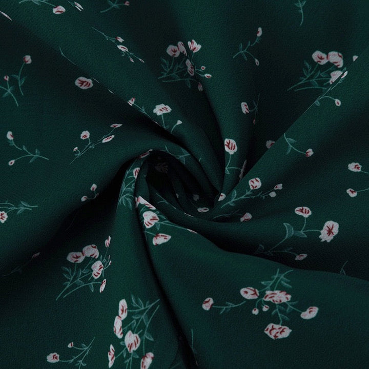 Floral chiffon two-piece set with a maxi skirt and button-down shirt – MAOR