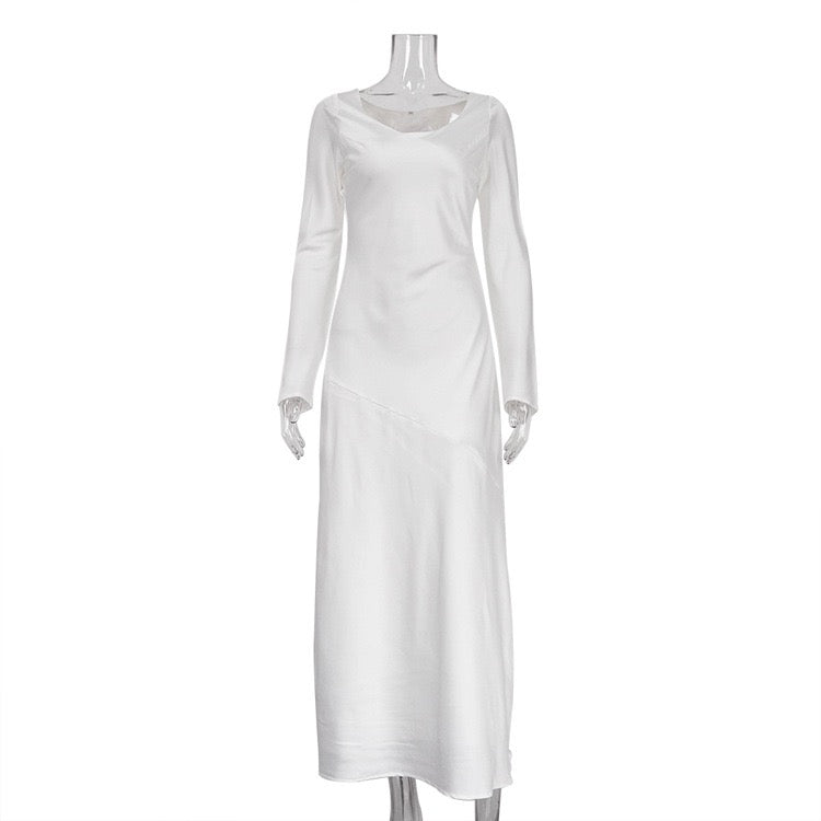 Satin maxi dress – Dekel