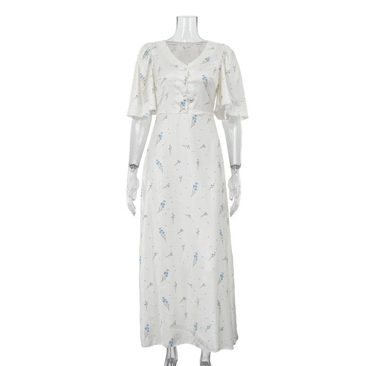 Floral satin maxi dress – PIA
