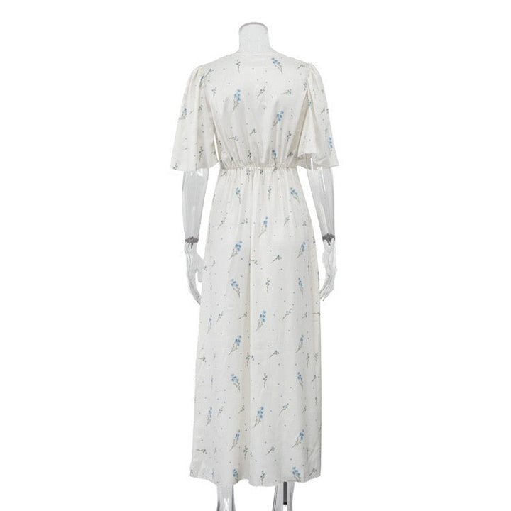 Floral satin maxi dress – PIA