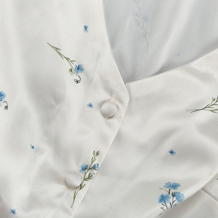 Floral satin maxi dress – PIA