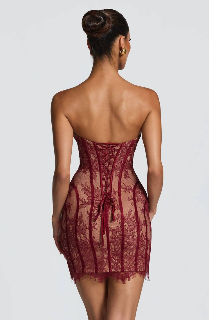 Mini Strapless Lace Dress - ULANDA