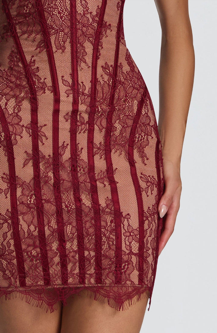 Mini Strapless Lace Dress - ULANDA