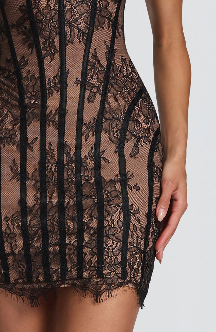 Mini Strapless Lace Dress - ULANDA