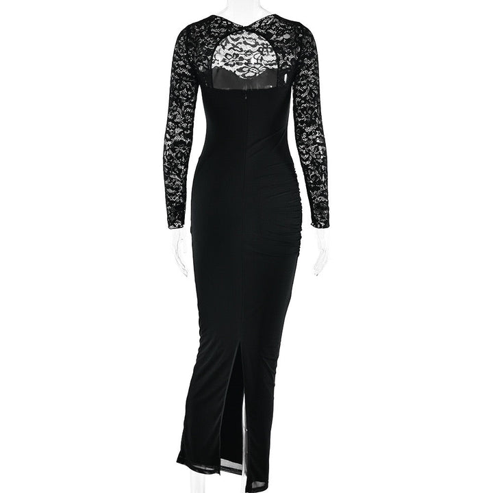Maxi Dress with Lace Corset Design - DEMI