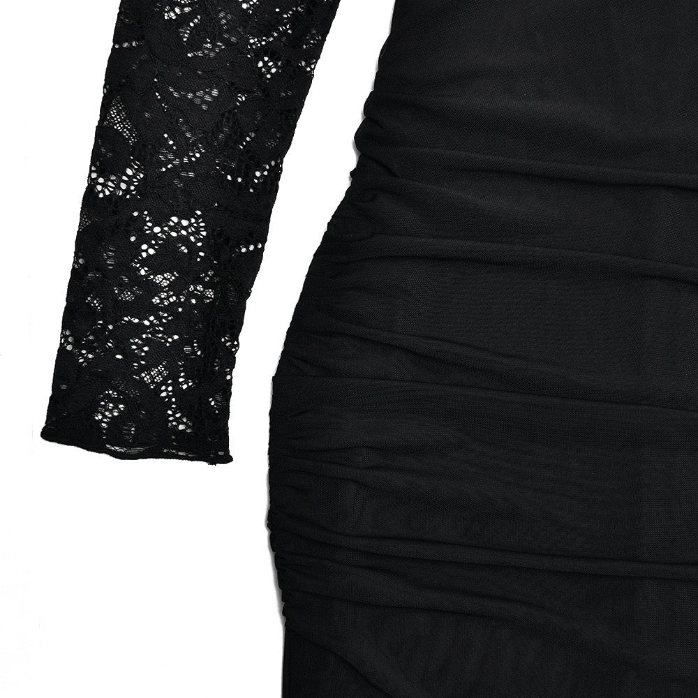 Maxi Dress with Lace Corset Design - DEMI