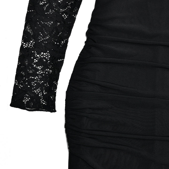 Maxi Dress with Lace Corset Design - DEMI