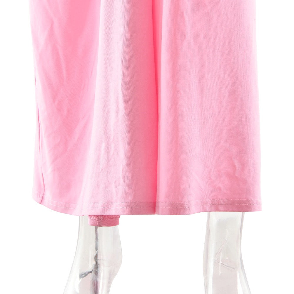 Maxi Dress with Ruching and Buckle Design - RAVIV