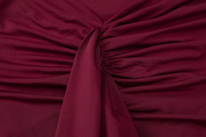 Maxi Dress with Ruching and Back Tie for Waist Fitting - Hermosa