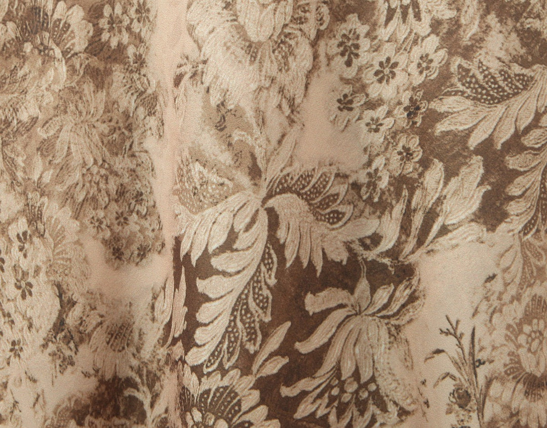 Elegant maxi dress with vintage floral print - DIKLA