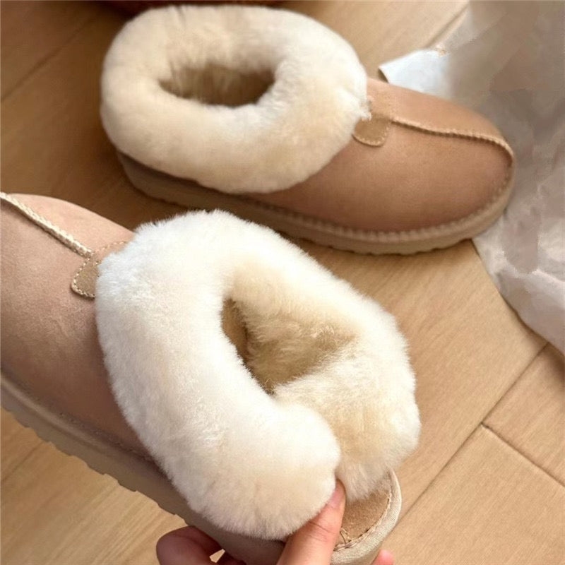 High-Quality Furry Slippers Flat / Platform