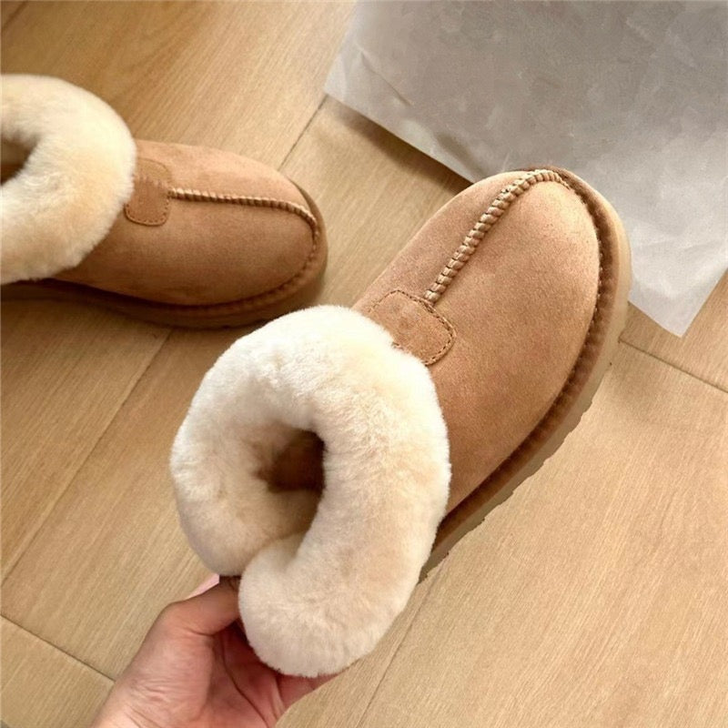 High-Quality Furry Slippers Flat / Platform