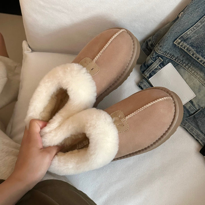 High-Quality Furry Slippers Flat / Platform