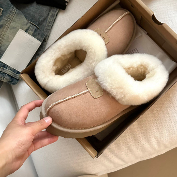 High-Quality Furry Slippers Flat / Platform