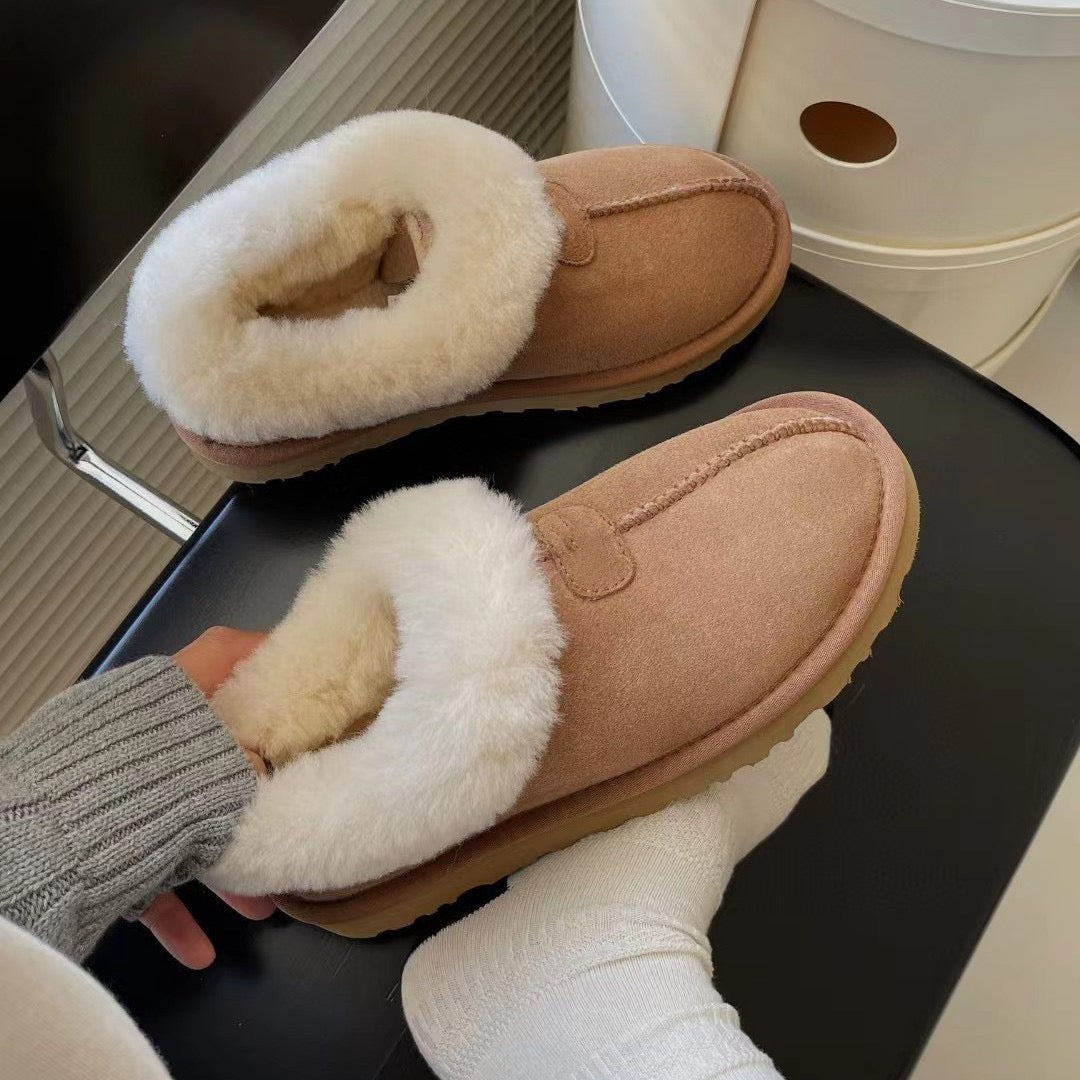 High-Quality Furry Slippers Flat / Platform