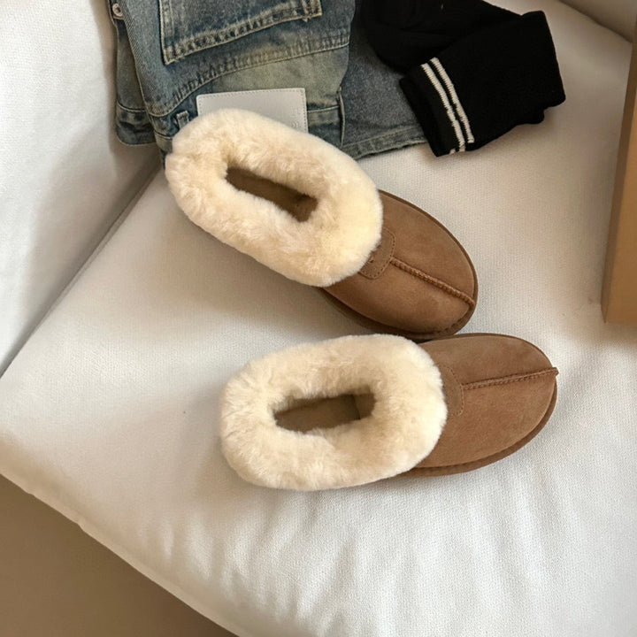High-Quality Furry Slippers Flat / Platform